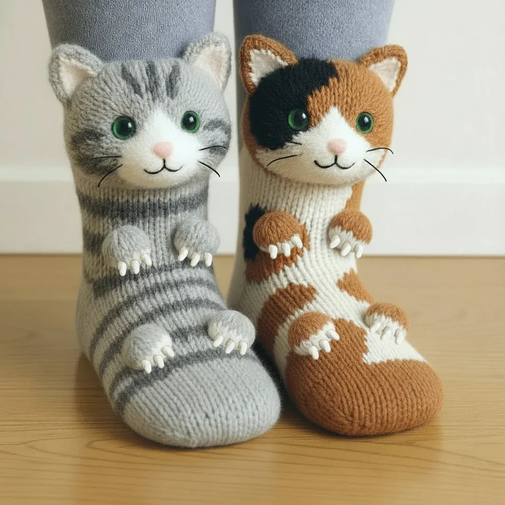 Cat/Animal Hugging Socks