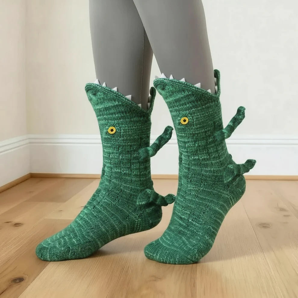 croc/Animal Hugging Socks