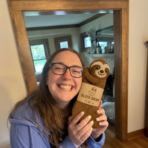 Sloth/Animal Hugging Socks