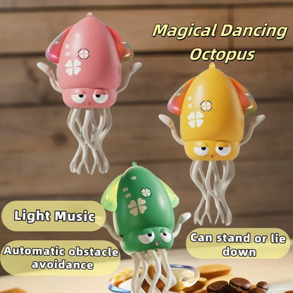 Interactive Dancing Octopus Kid Electronic Pet Toy Cartoon Moving Education Toddler Gift - Fun Developmental Play for Kids