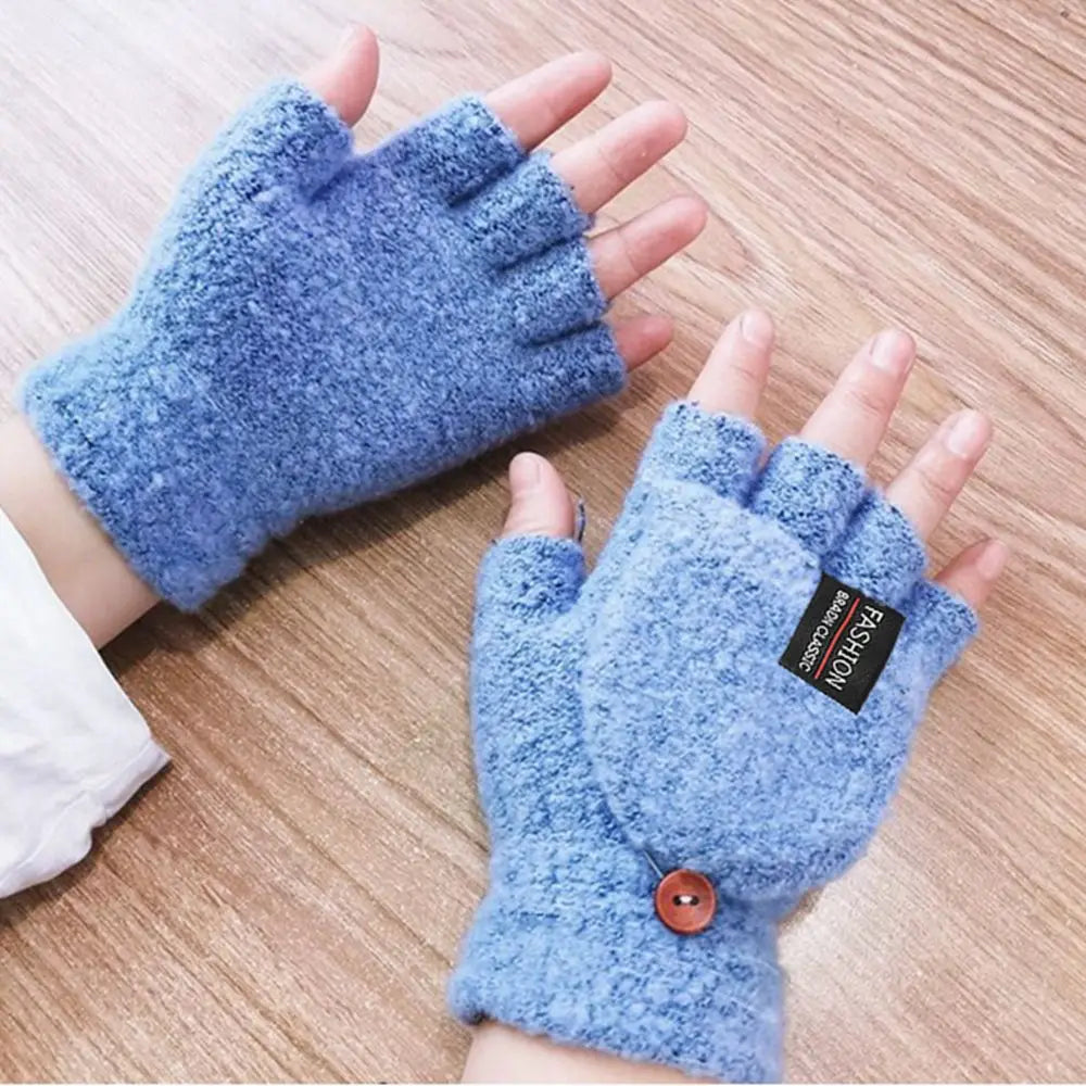 Mitten Winter Heated Gloves USB Electric Heating Gloves Full&Half Finger Warmer Gloves