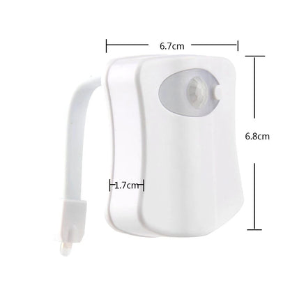 Motion Sensor Light Wireless LED Night Light RGB 8colors Lamp Toilet Bathroom Atmosphere Light Colorful Sensor LED Night Lights