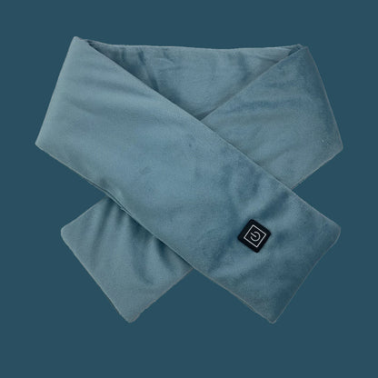 USB Women Men Heating Scarf Temperature Scarf 3 Gears Wrap Fleece Washable Electric Neck Warmer Not Inclound Battery for Camping