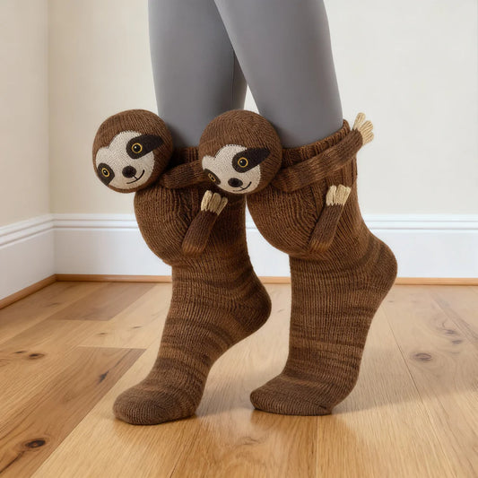 Sloth/Animal Hugging Socks