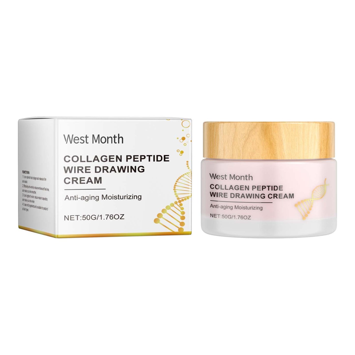 West&Month Collagen Polypeptide Skin Care Cream, Facial Hydrating Skin Care And Moisturizing Skin Moisturize