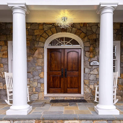 Crystal Flush Mount Ceiling Light, Modern Sputnik Firework Close To Ceiling Lamp, LED Ceiling Light