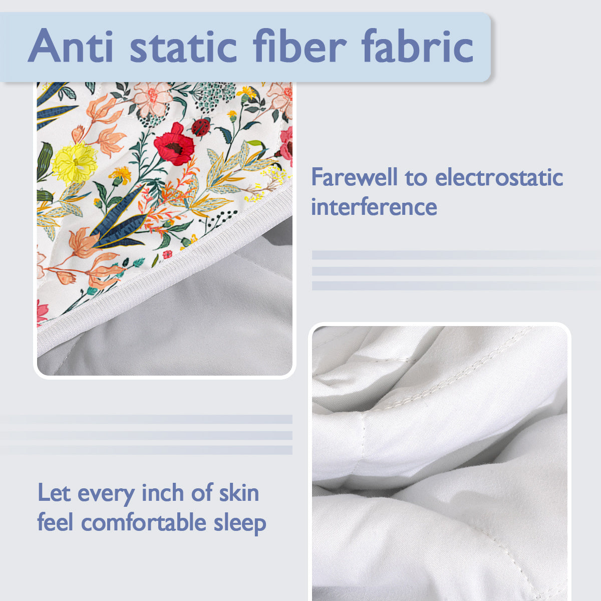 Floral Quilt 3 Pieces Microfiber Quilt Sets Lightweight Bedspreads Botanical Coverlets Quilt Bedding Set All Season Quilts